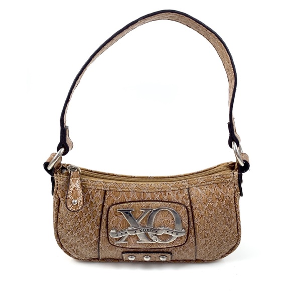 ❌SOLD❌ 90’s XOXO nude faux snakeskin mini purse - Picture 2 of 8
